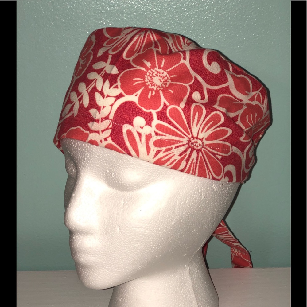 Tie back style surgical cap